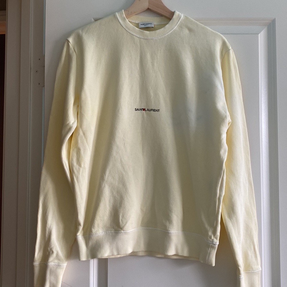 Saint Laurent Sweatshirt Yellow in XS